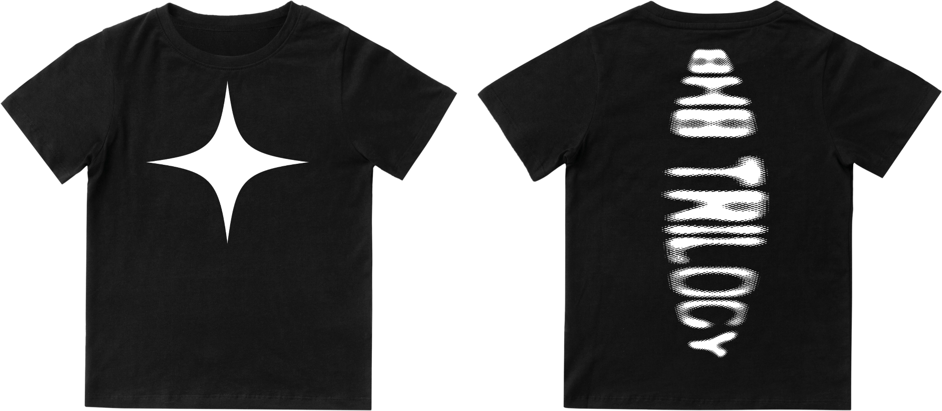 BHB Trilogy T-shirt design — front and back