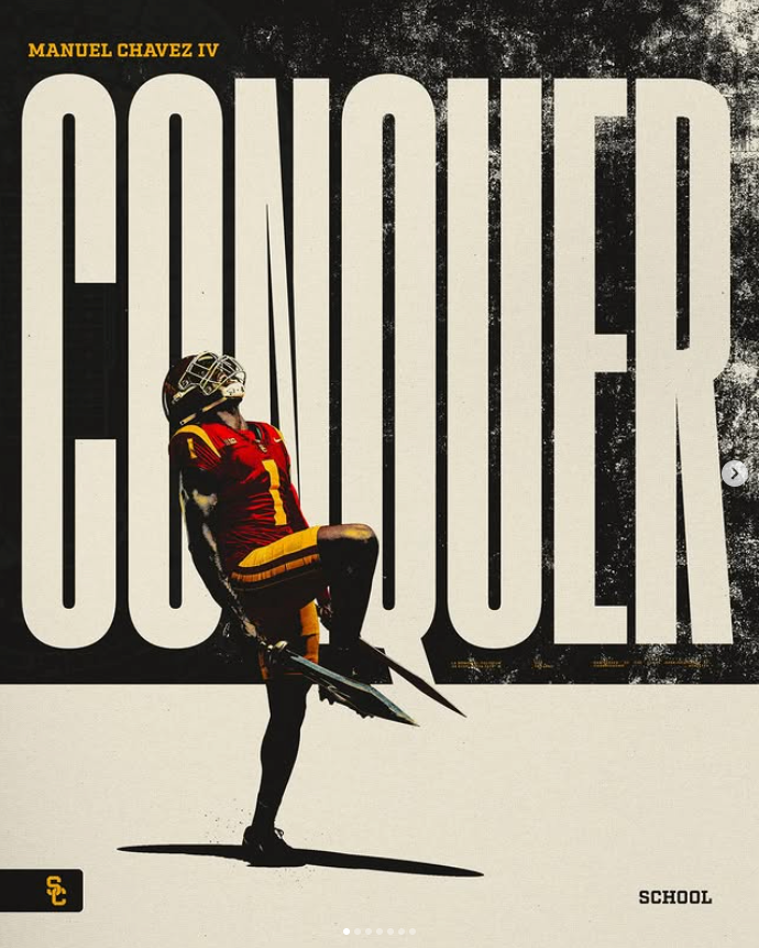 Manuel Chavez IV — Conquer graphic for USC football